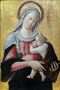 Bartolomeo Vivarini, Vierge allaitant, musée du Louvre (vers 1450).