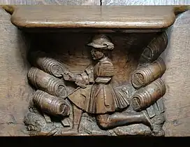 Image d'un métier : vigneron ou marchand de vin.