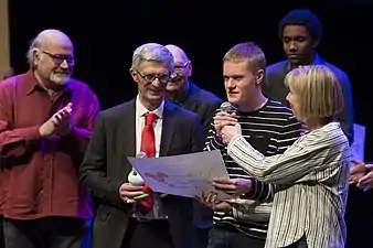 Julien Auclair, lauréat du prix scolaire