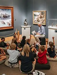 Fables, Feathers & Fur is a weekly reading and art-making program for children ages 3-6.