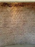 Contrecœur de cheminée du XIIe siècle au château de Falaise.