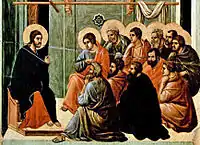 Jésus disant adieu, Maesta de Duccio, 1308–11