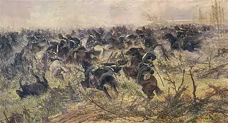 Charge de cavalerie (1873)Galerie d'Art moderne (Florence)