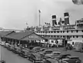 Quai d'embarquement à Montréal en 1947