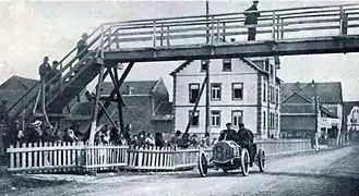 Felice Nazzaro, vainqueur de la Coupe de l'Empereur en 1907 (le Kaiserpreis).