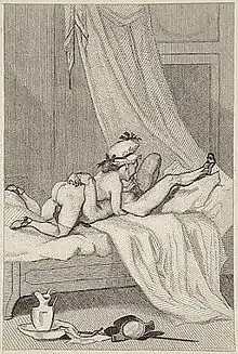 Gravure de Félicien Rops (1865) pour Le Diable au corps de Nerciat.