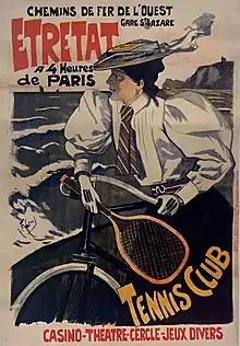 Affiche pour les chemins de fer de l'Ouest, 1896.