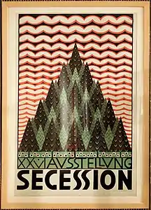 Poster de la XXe Exposition de la Sécession viennoise, en 1906.