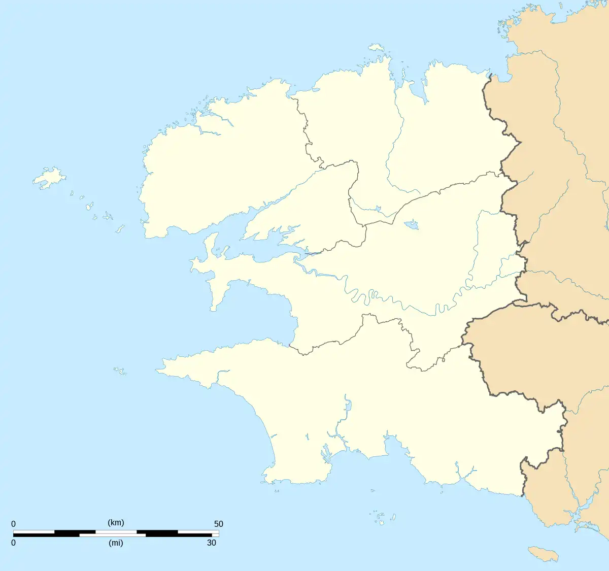 Voir sur la carte administrative du Finistère