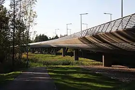 Le pont de Finnevik vu de Matinkylä.