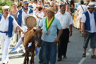 Fête vigneronne à Fitou,le 5 août 2008.