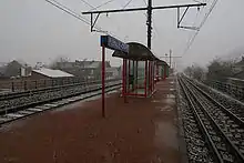 Quai central et les trois voies.