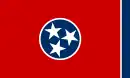 Le drapeau de l’État américain du Tennessee.