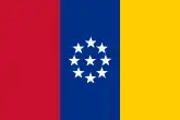 Drapeau adopté par Tomás Cipriano de Mosquera, officiel entre juillet et novembre 1861.