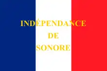 Drapeau de la République de Sonore, (1853-1854).