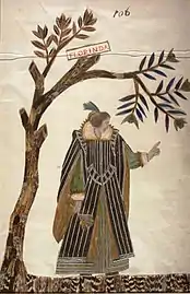 Portrait de l'actrice Virginia Ramponi Andreini dit "La Florinda" (1583–c.1630).