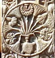 Médaillon de fleur.