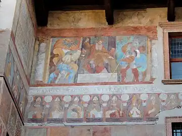 Charlemagne sur son trône, Trente, Château de Buonconsiglio