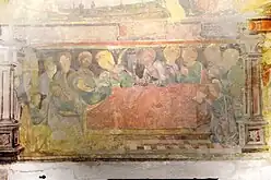 Fresque de la dormition de la Vierge  Classé MH (1945).