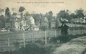 Vue du village vers 1910.