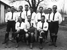 Photo de l'équipe du FC Lyon en 1906.