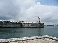 Entrée du port de San Juan de Ulúa à Veracruz, destination des navires marchands partant de Cadix