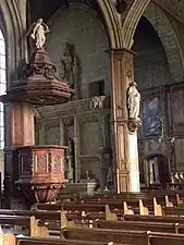 Chaire de l'église Saint-Sulpice.