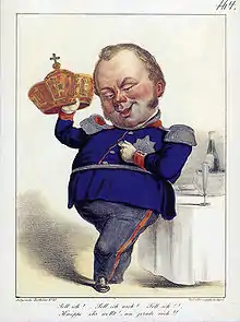 Caricature allemande de 1849.