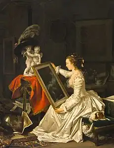 L'Élève intéressante (vers 1786), huile sur toile, 65 × 54,5 cm, Paris, musée du Louvre.