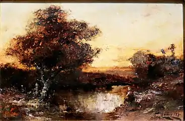 La Mare au soleil couchant  musée des Beaux-Arts de Marseille.