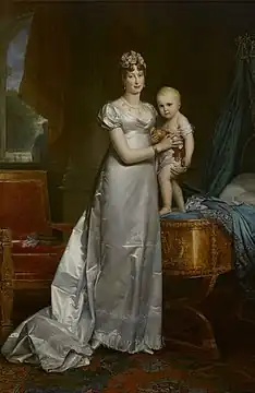 Marie-Louise, impératrice des Français, et le Roi de Rome (1812), château de Versailles.