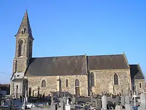 Vue méridionale de l’église Saint-Georges.