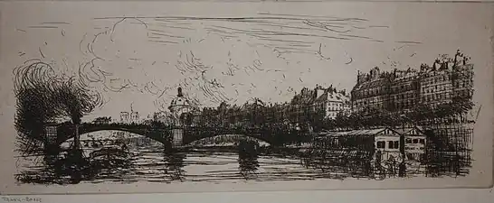Le Pont du Carrousel de Paris (vers 1906), Musée d'art et d'histoire de la ville de Meudon