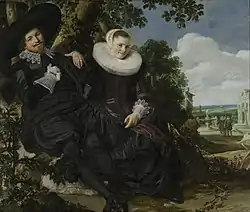 Portrait de mariage d'Isaac Abrahamsz. Massa et Beatrix Van der Laen.