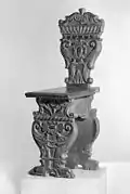 Chaise à vertugadin (vers 1575–1600, Baltimore).