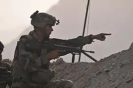 « Marsouin » du groupement tactique interarmes de Kapisa le 13 aout 2009