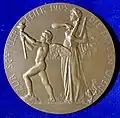 Revers de la médaille pour le 100e anniversaire de la mort de Schiller, célébration de Schiller à Vienne en 1905.