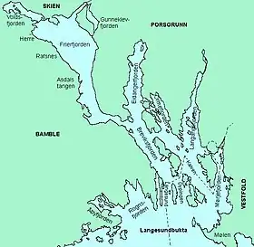 Les fjords de Porsgrunn