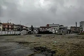 Le début du chantier de la future station en février 2023.