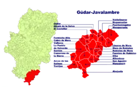 Localisation de Gúdar-Javalambre