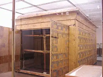 Chapelle funéraire de Toutânkhamon (Musée égyptien du Caire).