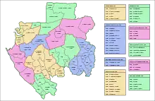 Départements du Gabon