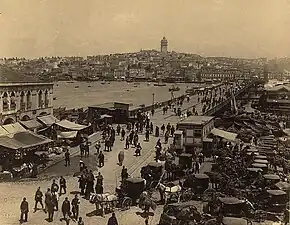 Le pont de Galata, à la fin du XIXe siècle.