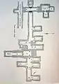 Plan des appartements funéraires des princesses.