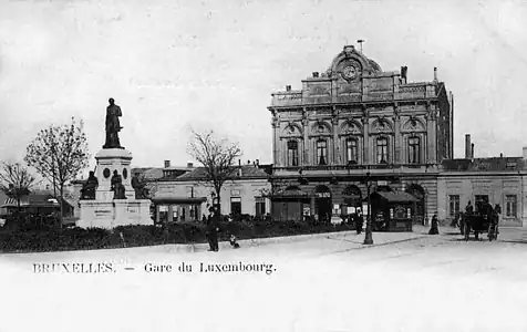La gare vers 1900.