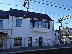 Ancienne cabine de signalisation.