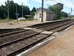 La traversée de voies, toujours existante en 2015.