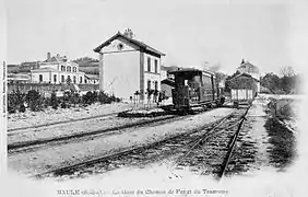 La gare au début du XXe siècle.