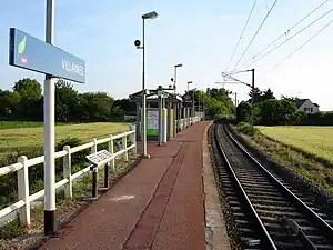 L'unique quai de la halte.