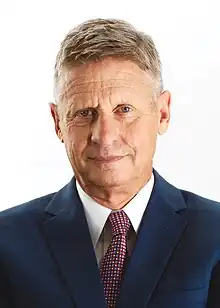 Gary Johnson, 59 ans, ancien gouverneur du Nouveau-Mexique (21 avril - 28 décembre 2011).